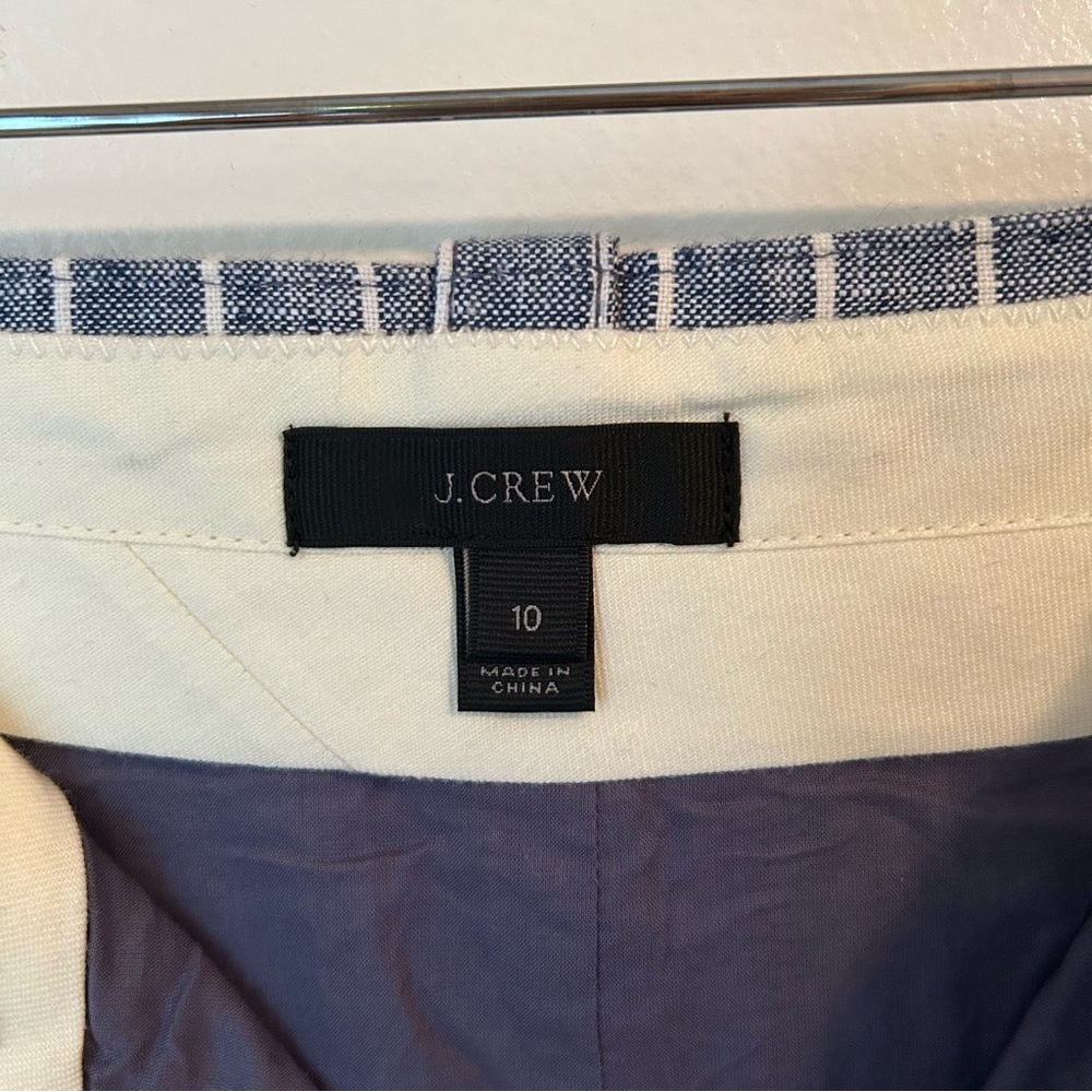 J. Crew Blue & White Striped Pencil Skirt - Picture 4 of 12